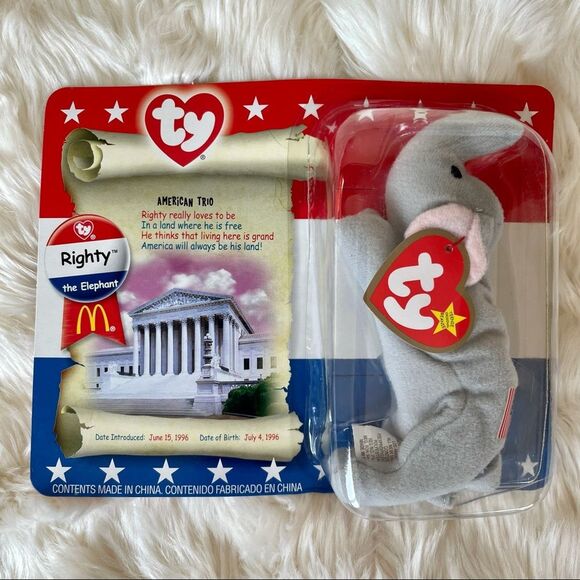 McDonald’s American Trio Ty Teenie Beanie Babies - Picture 5 of 7